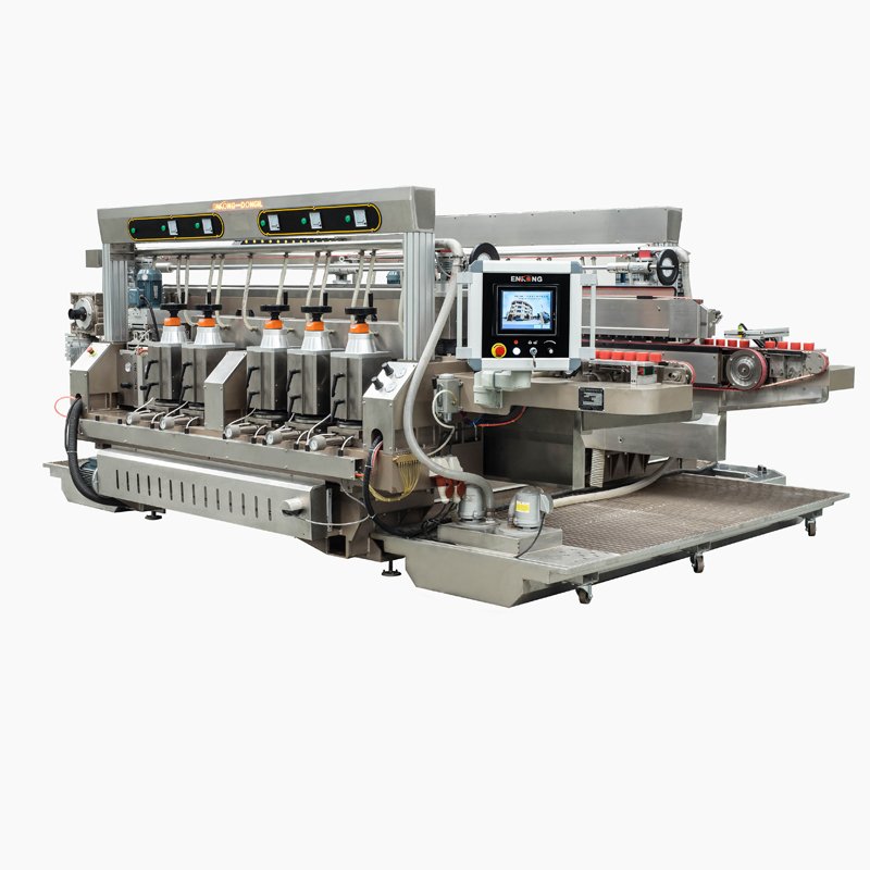 Enkong Glass straight-line double round edging machine SM 12/08 GLASS DOUBLE EDGING MACHINE image12