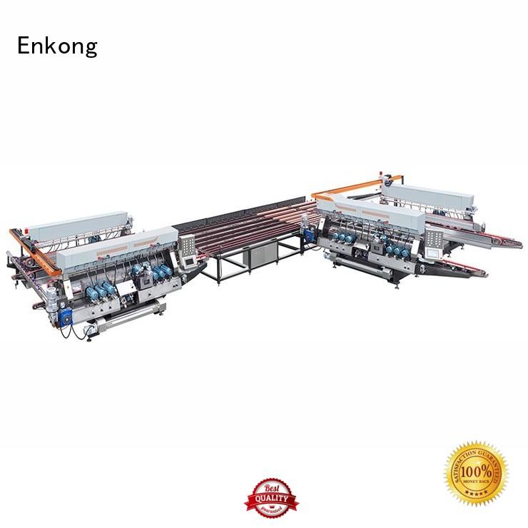 glass double edger production speed double Enkong Brand double edger