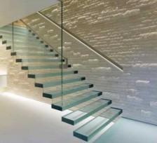 Glass stair decorative elements