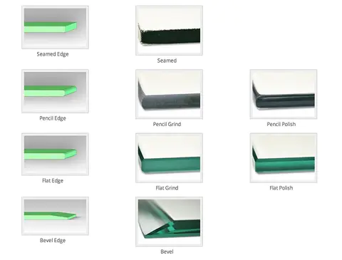 glass edging products