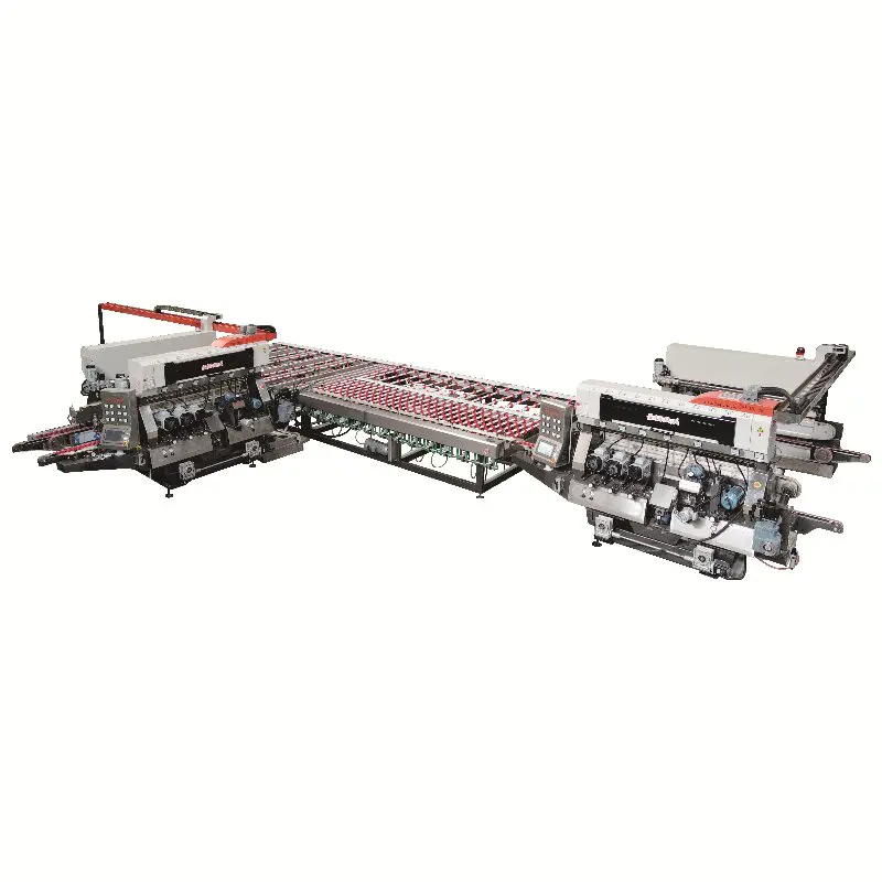 High Speed Double Edging Production Line Glass Machinery