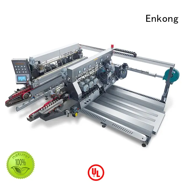 Hot production glass double edger straight-line Enkong Brand