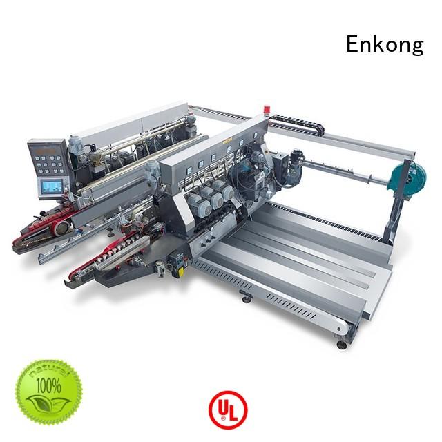 Hot production glass double edger straight-line Enkong Brand