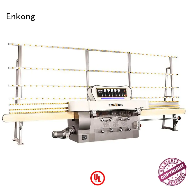 machine straight-line glass edge polishing pencil edging Enkong company
