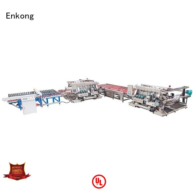 Enkong Brand straight-line production glass double edger speed supplier
