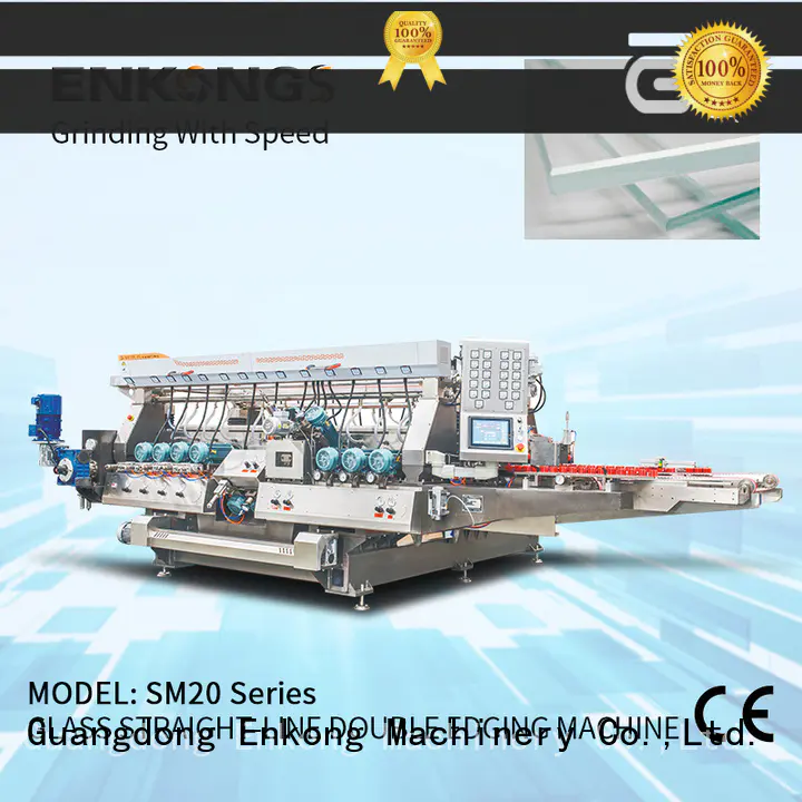 Enkong high speed glass double edging machine factory direct supply for household appliances