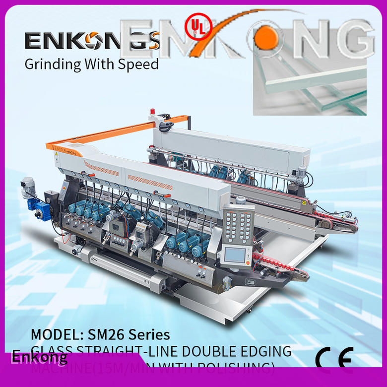 Enkong SM 20 glass double edging machine factory direct supply for round edge processing
