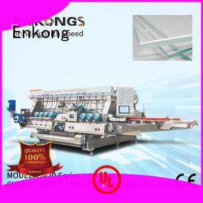 Enkong quality glass double edging machine supplier for round edge processing