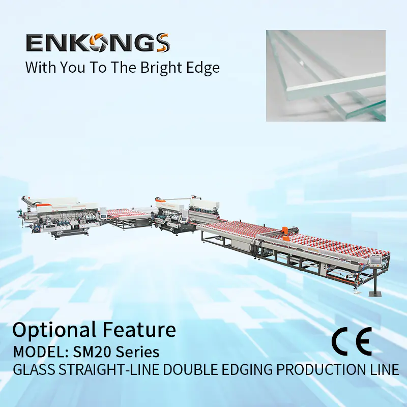 Enkong SM 22 portable glass edging machine manufacturers for photovoltaic panel processing