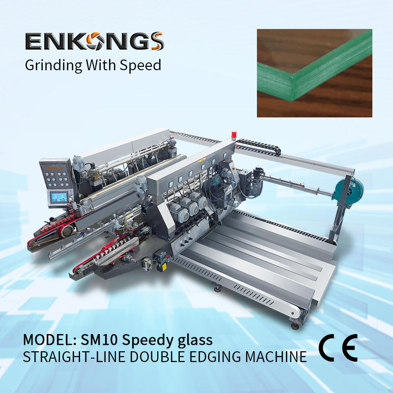 High Speed Double Edging Glass Machinery SM 10