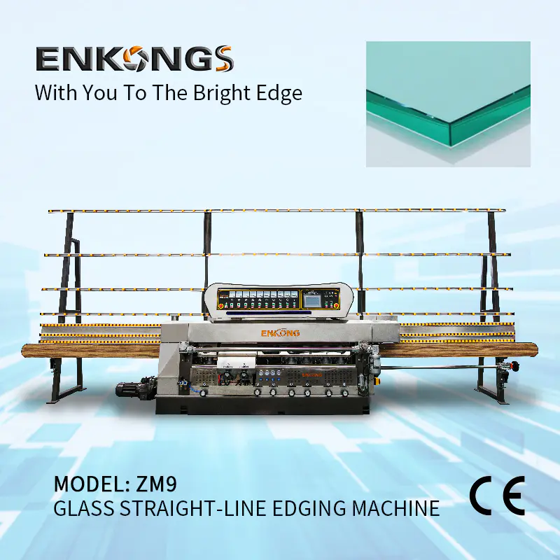 Enkong ZM9 Glass Straight-Line Edging Machine