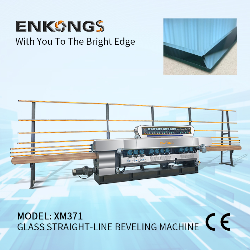 Enkong New glass straight line beveling machine supply for polishing