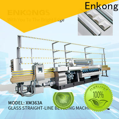 Enkong 10 spindles glass beveling machine manufacturer for polishing