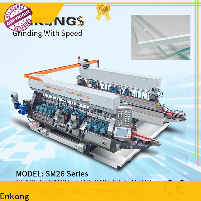 Enkong SM 10 glass double edging machine factory direct supply for photovoltaic panel processing