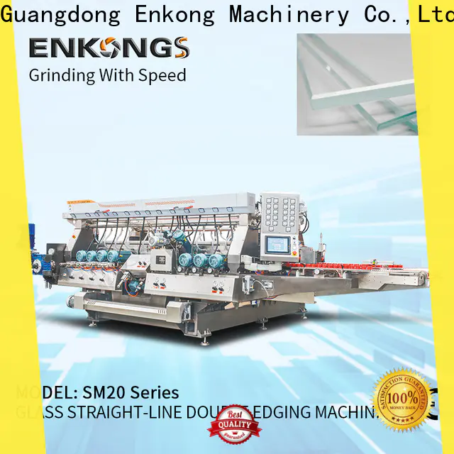 Enkong SM 22 glass double edging machine manufacturer for photovoltaic panel processing