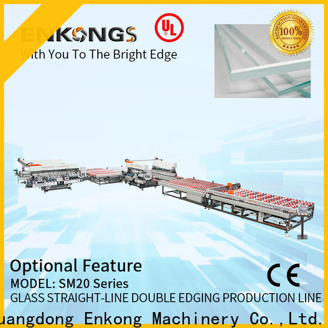 real glass double edging machine SM 20 manufacturer for round edge processing