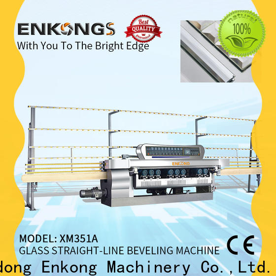 Enkong xm351a glass beveling machine factory direct supply for glass processing