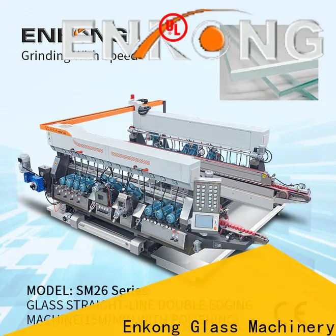 high speed glass double edging machine SM 20 supplier for round edge processing
