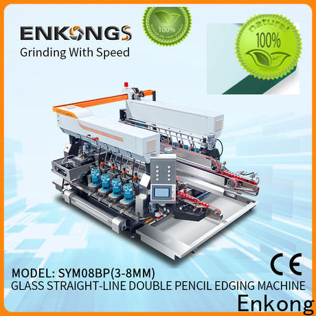 real glass double edging machine SM 22 manufacturer for round edge processing