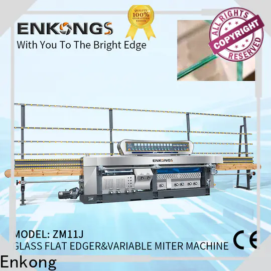 Enkong real glass mitering machine customized for polish