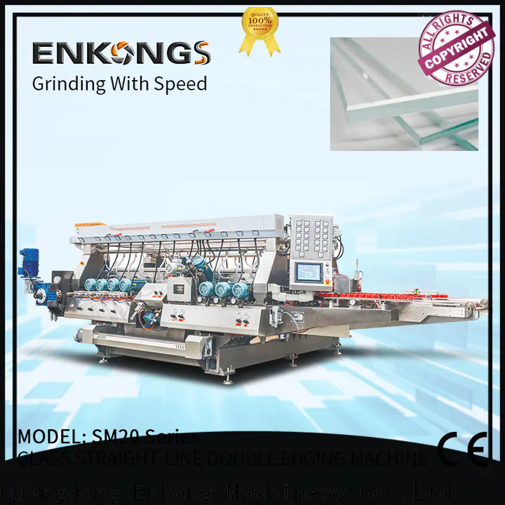Enkong modularise design glass double edging machine wholesale for round edge processing