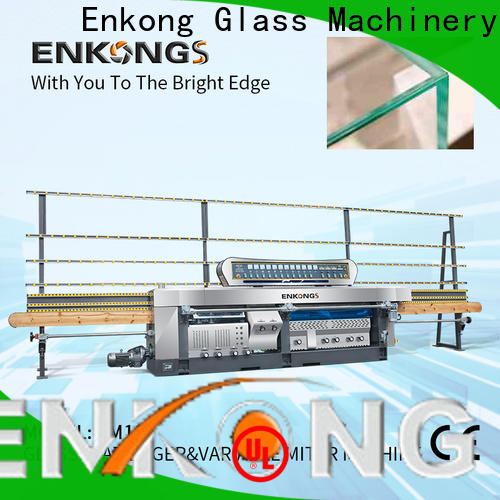 Enkong real glass mitering machine manufacturer for grind