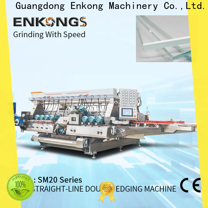 Enkong SM 12/08 glass double edging machine supplier for photovoltaic panel processing