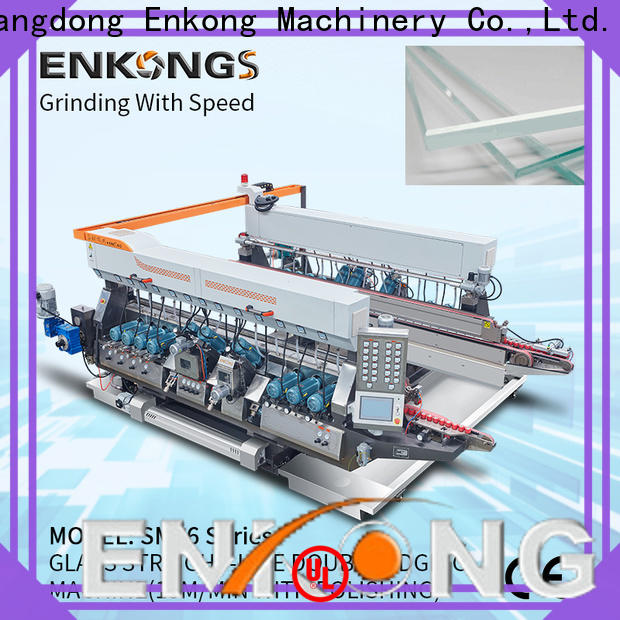 Enkong SM 26 glass double edging machine factory direct supply for round edge processing