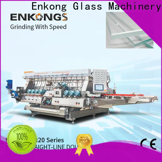 Enkong straight-line glass double edging machine manufacturer for photovoltaic panel processing