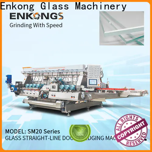 high speed glass double edging machine SM 12/08 manufacturer for household appliances