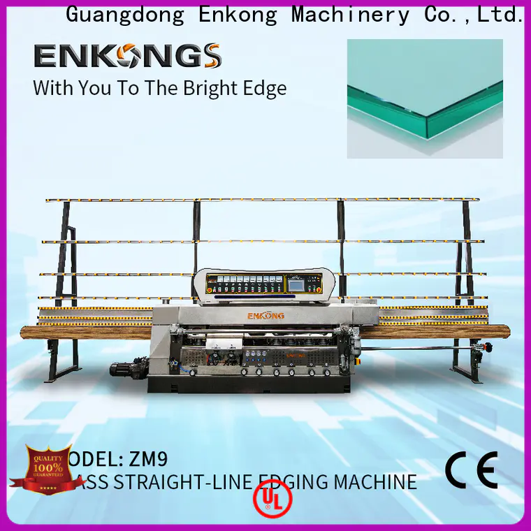Enkong zm7y glass straight line edging machine price manufacturers for photovoltaic panel processing