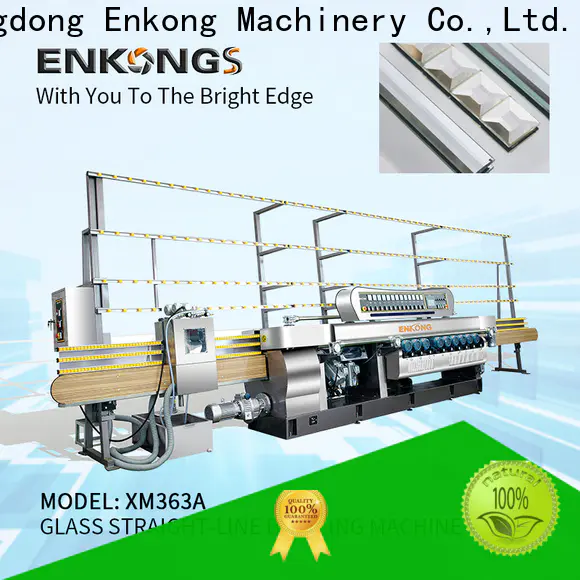 Enkong xm371 glass straight line beveling machine suppliers for polishing