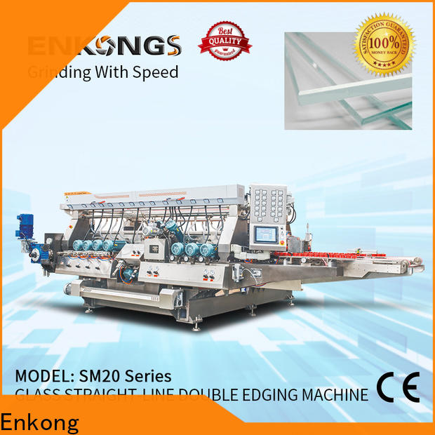 Enkong SM 10 double edger machine suppliers for photovoltaic panel processing
