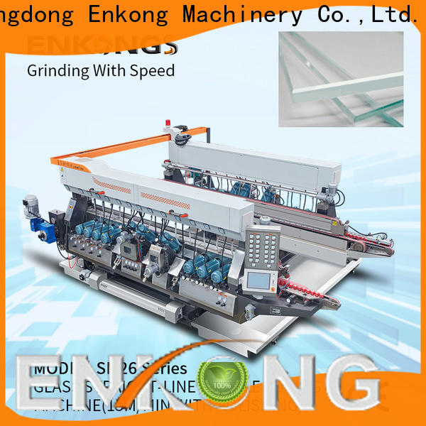 Enkong SM 22 glass double edging machine factory for round edge processing