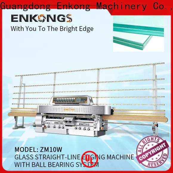 Enkong 45° arrises steel glass making machine price supply for processing glass