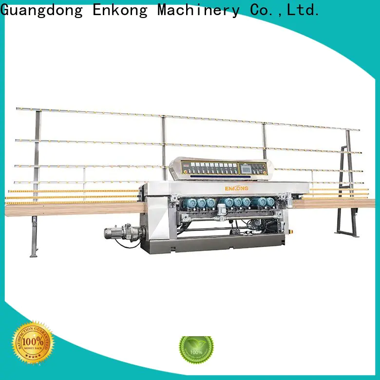 Enkong xm351a glass straight line beveling machine manufacturers for polishing