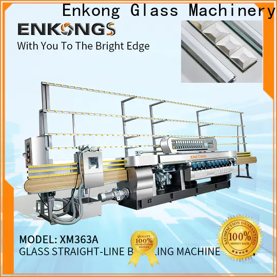 Enkong xm351 glass straight line beveling machine factory for polishing