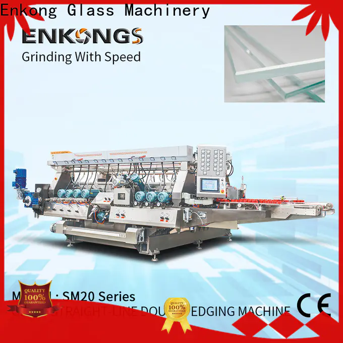Enkong SM 10 automatic glass edge polishing machine suppliers for round edge processing