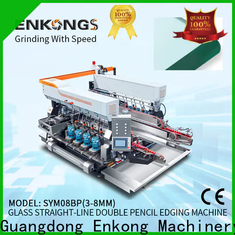 Enkong SYM08 glass double edger company for round edge processing