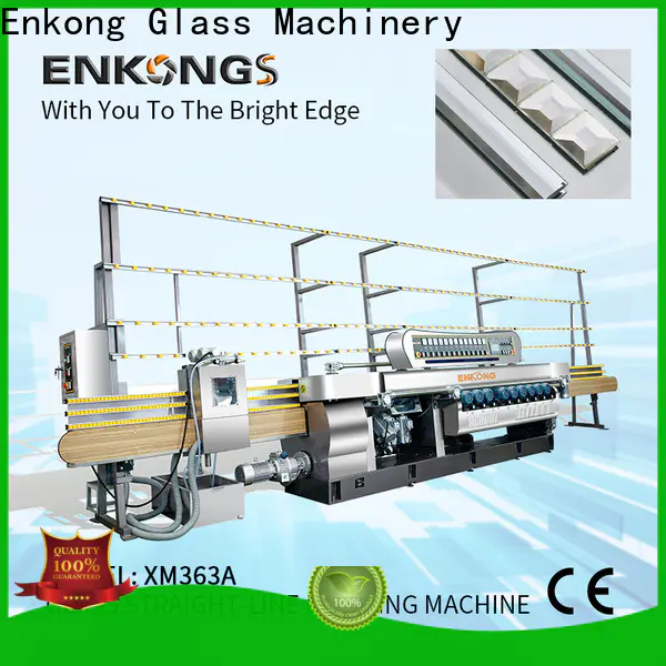 Enkong Top glass straight line beveling machine factory for glass processing