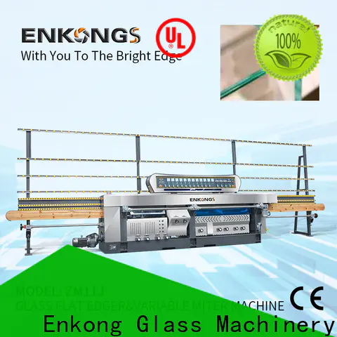 Enkong 5 adjustable spindles glass machinery company suppliers for round edge processing