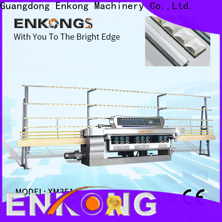 Enkong 10 spindles glass beveling machine factory for glass processing