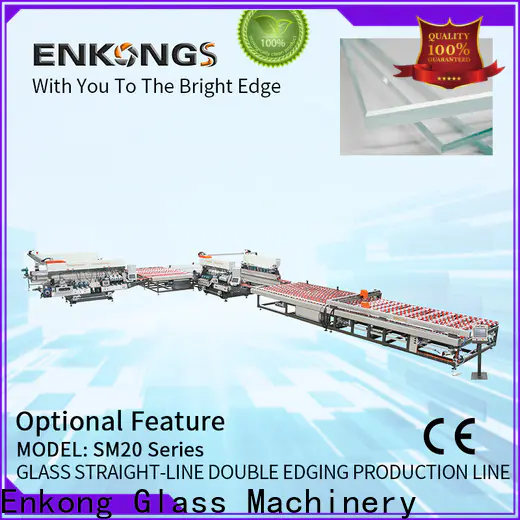 Wholesale glass double edger machine SM 12/08 company for photovoltaic panel processing