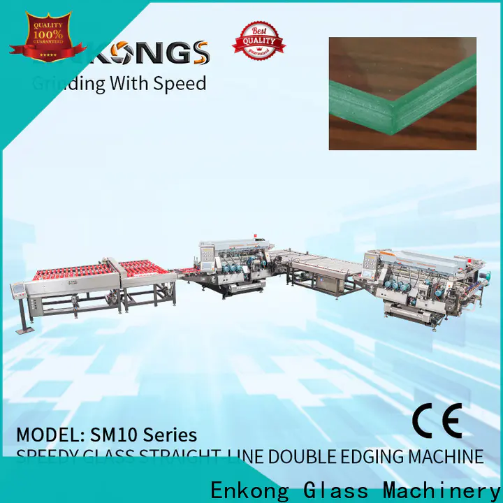 Enkong SYM08 glass double edging machine factory for photovoltaic panel processing