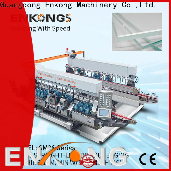 Enkong SM 12/08 small glass edge polishing machine suppliers for round edge processing