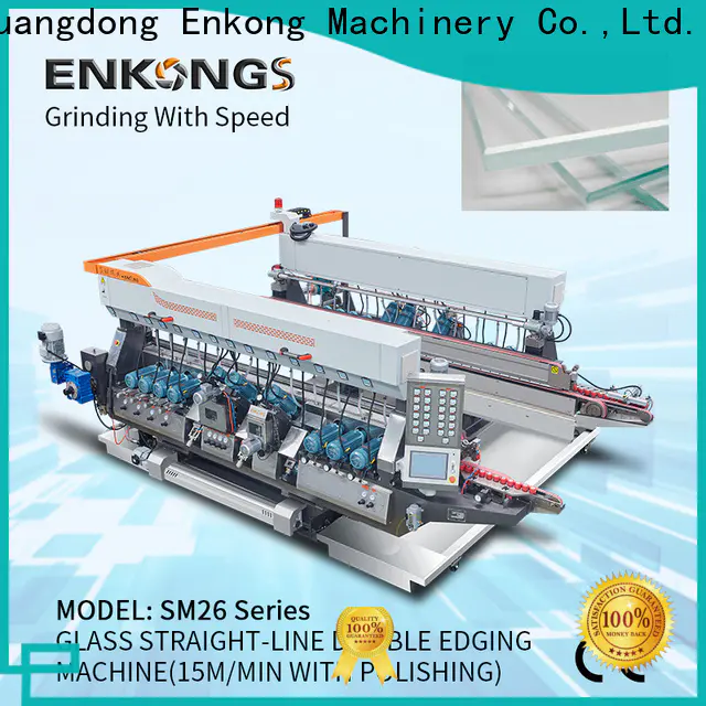 Enkong SM 26 glass double edging machine factory for photovoltaic panel processing