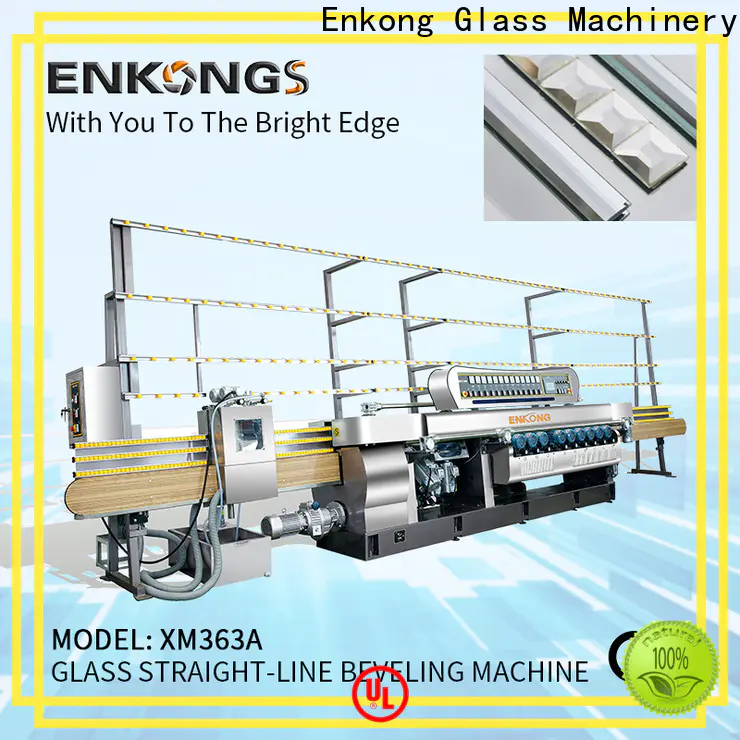 Enkong xm363a small glass beveling machine factory for glass processing