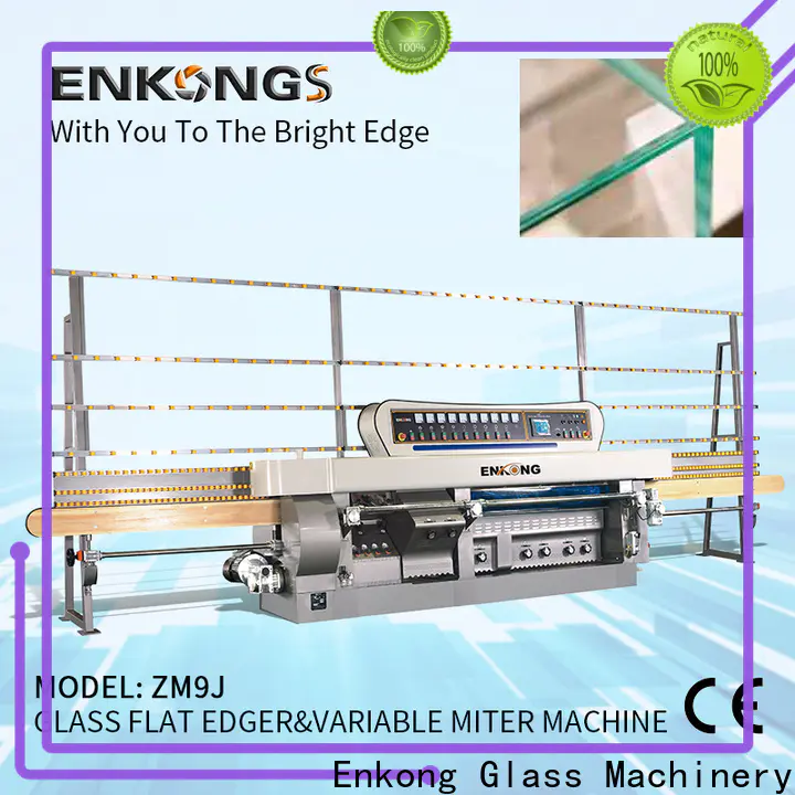 Enkong ZM9J glass mitering machine company for round edge processing