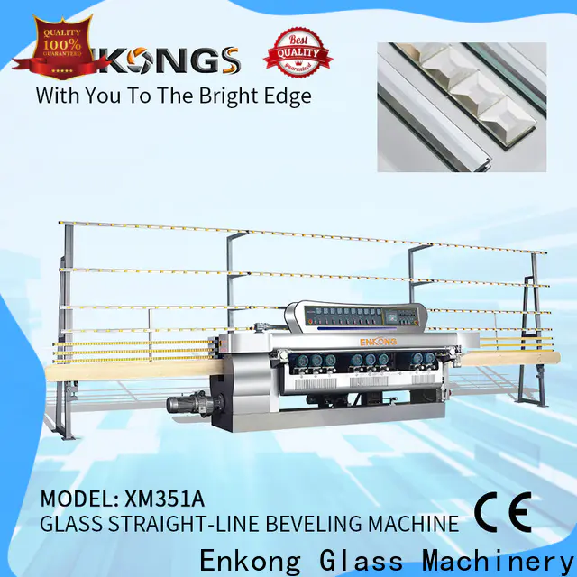 Enkong xm351 glass beveling machine price company for glass processing