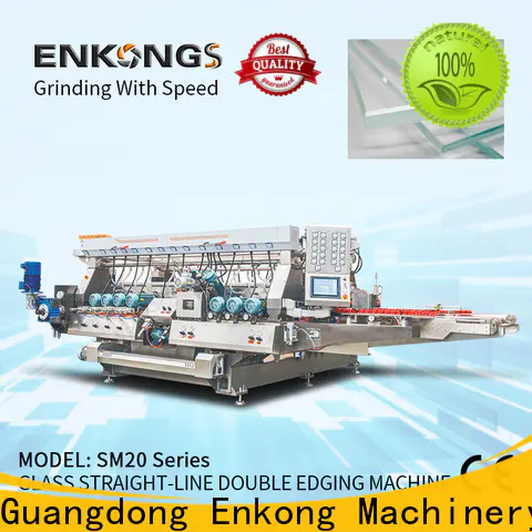Enkong SM 26 automatic glass edge polishing machine manufacturers for photovoltaic panel processing